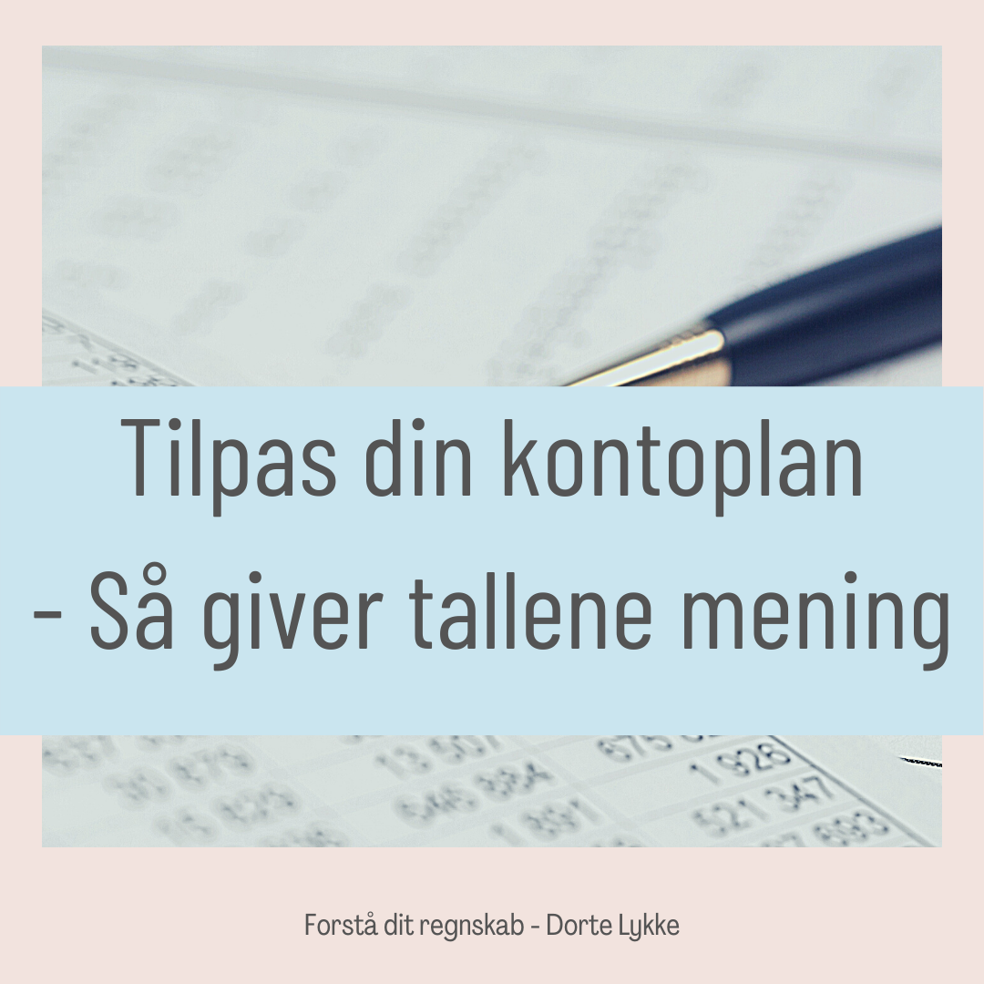 Tilpas din kontoplan