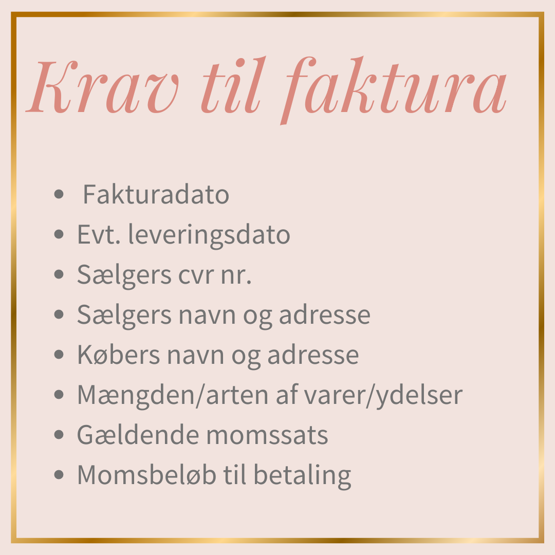 moms fradrag faktura